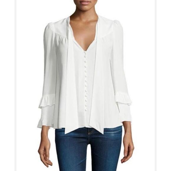 Derek Lam 10 Crosby Silk Top - Picture 1 of 9